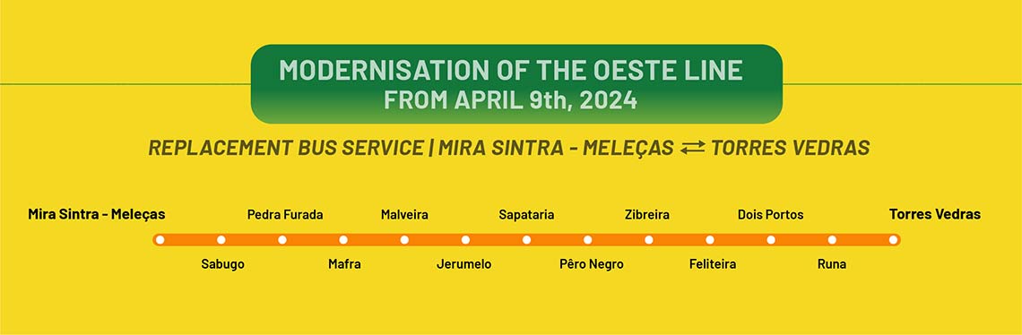 Oeste line - Replacement bus service