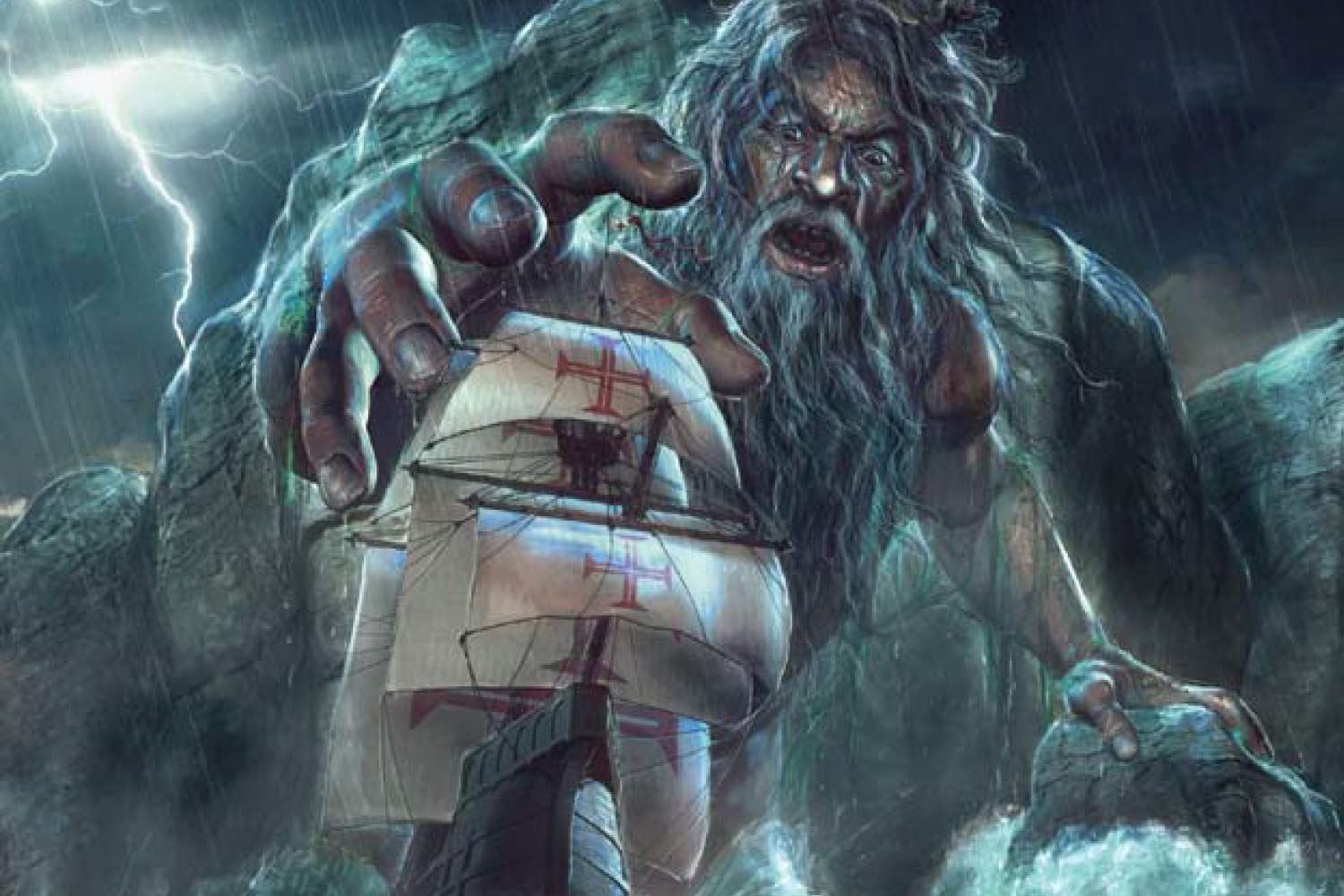  Ilustração de Adamastor 