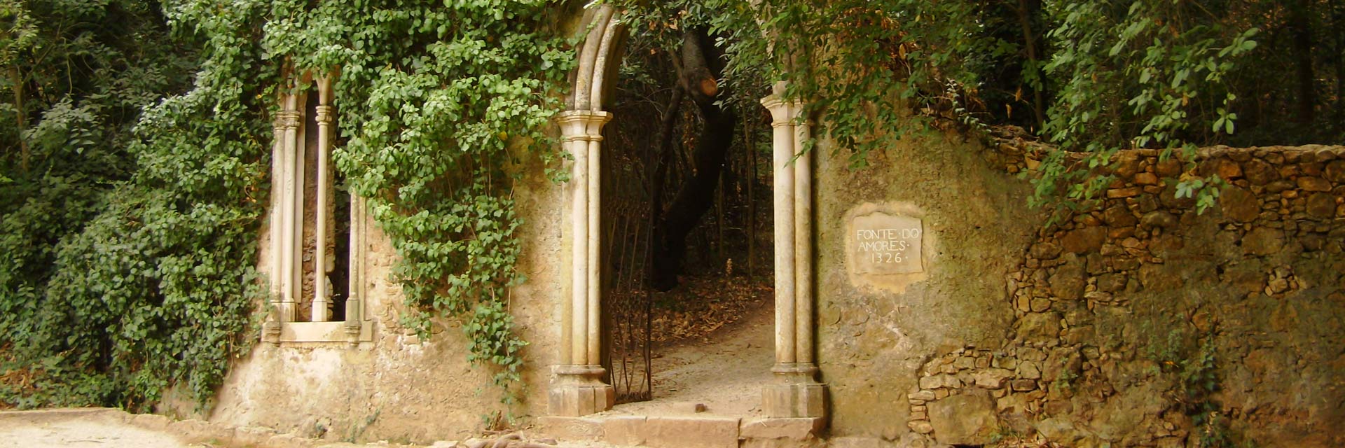 Fountain of Love, located in the gardens of Quinta das Lágrimas in Coimbra.