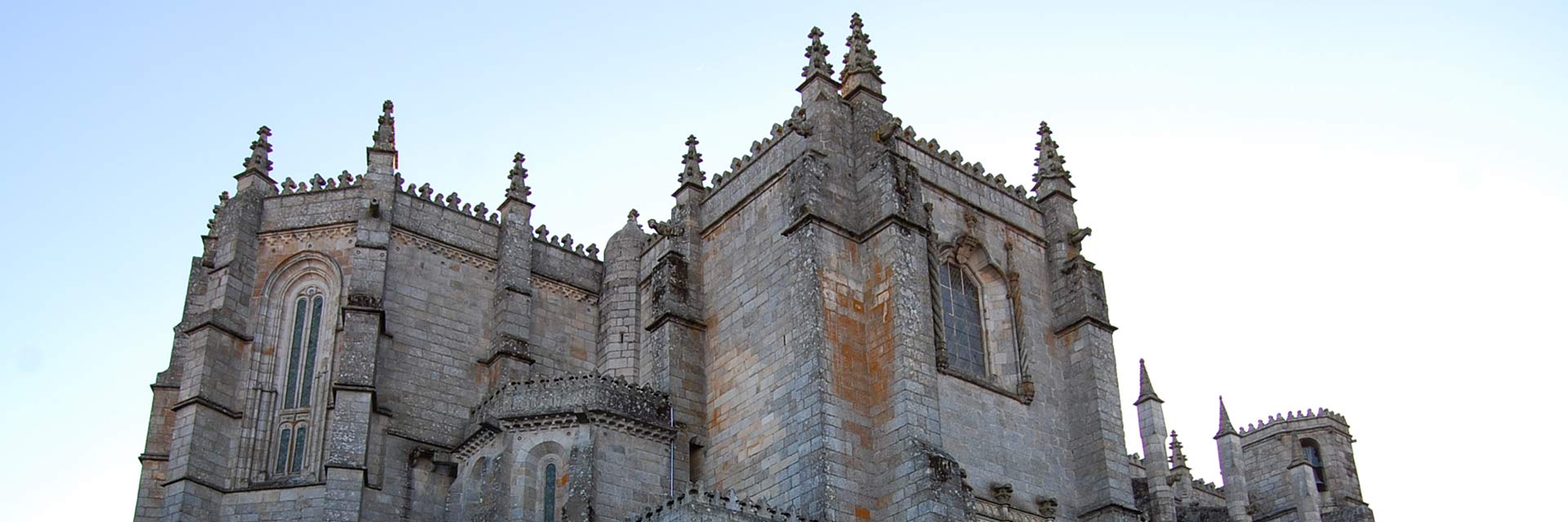 Architectural details of the front and side of the Cathedral.