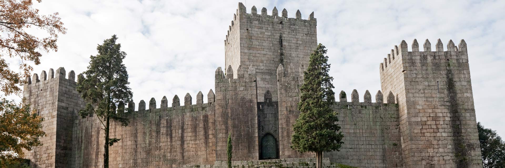 Guimarães Castle, particularly the central tower.