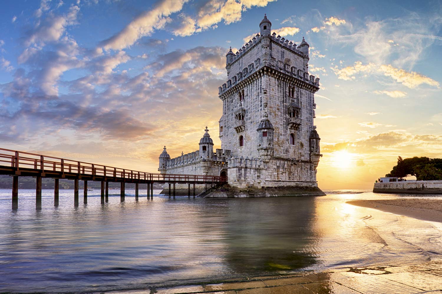 Torre de Belém  ao entardecer