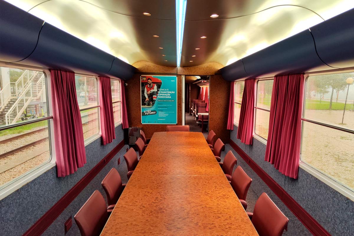 Sala de reuniões da Carruagem VIP