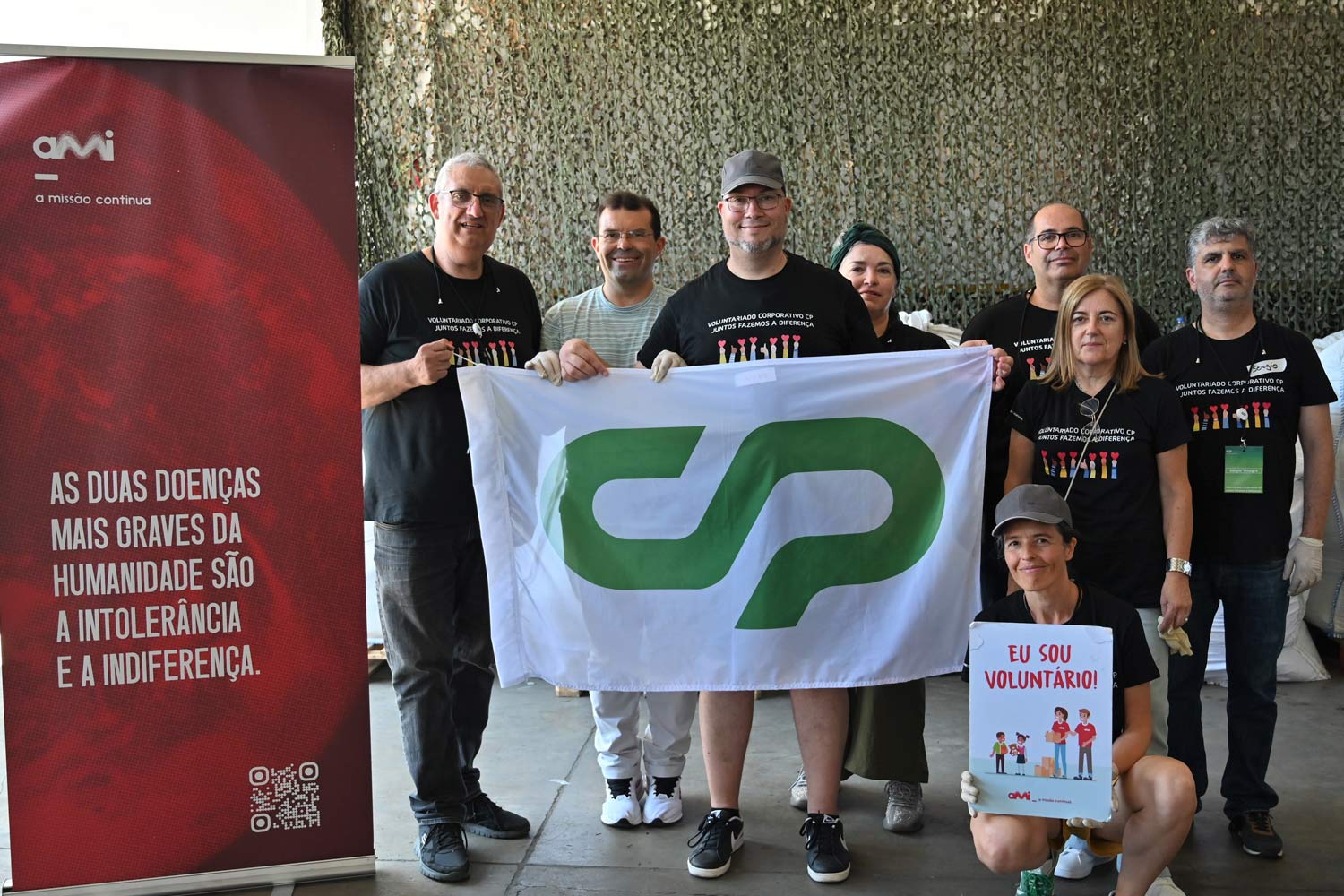 Voluntários CP com a AMI.