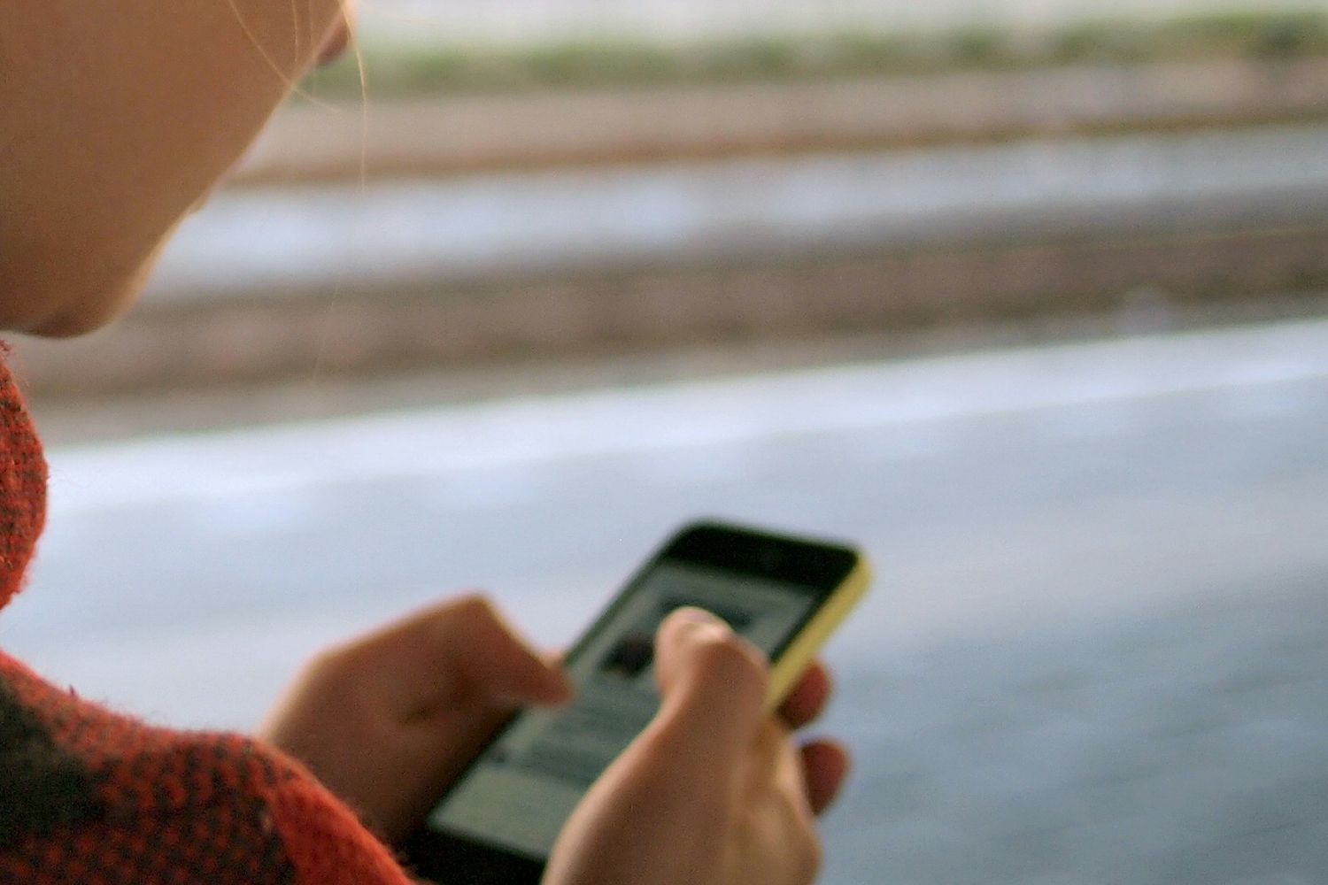 Person looking at their phone