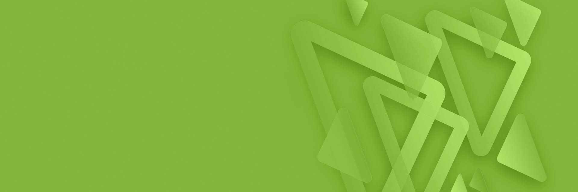 Grafismo em tons de verde.